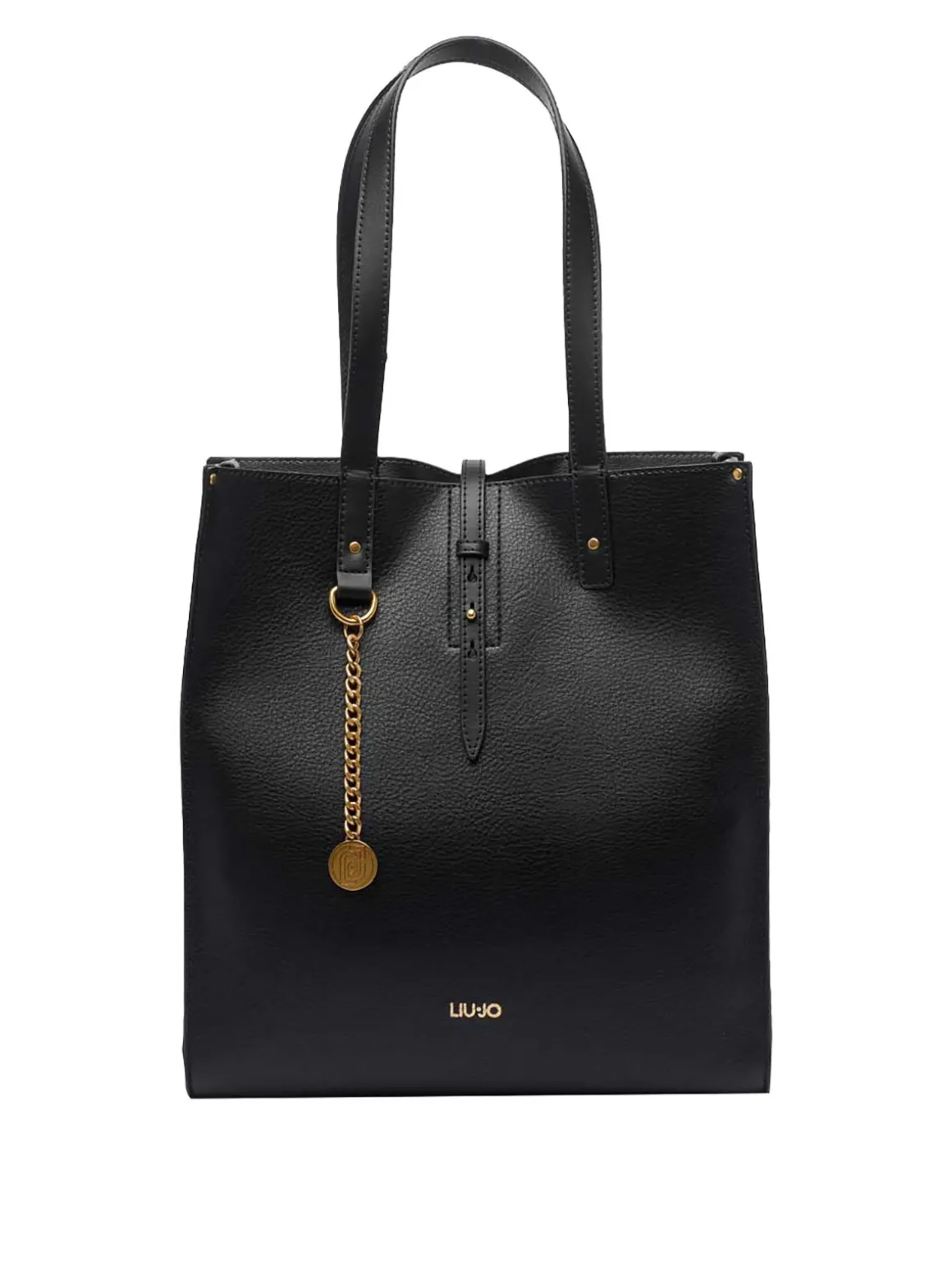 Borsa a tracolla del logo nero