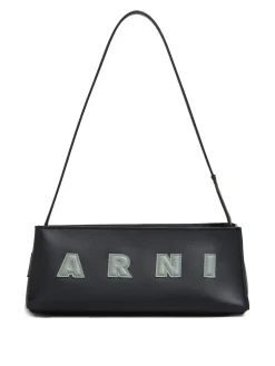 Borsa a tracolla di vitello nero