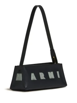 Borsa a tracolla di vitello nero