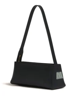 Borsa a tracolla di vitello nero