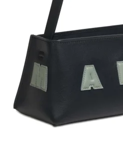 Borsa a tracolla di vitello nero