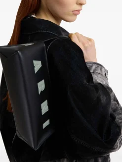 Borsa a tracolla di vitello nero