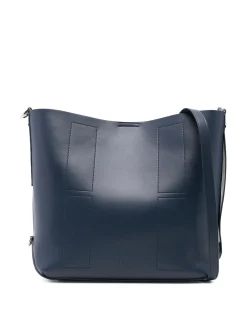 Borsa a tracolla in pelle blu