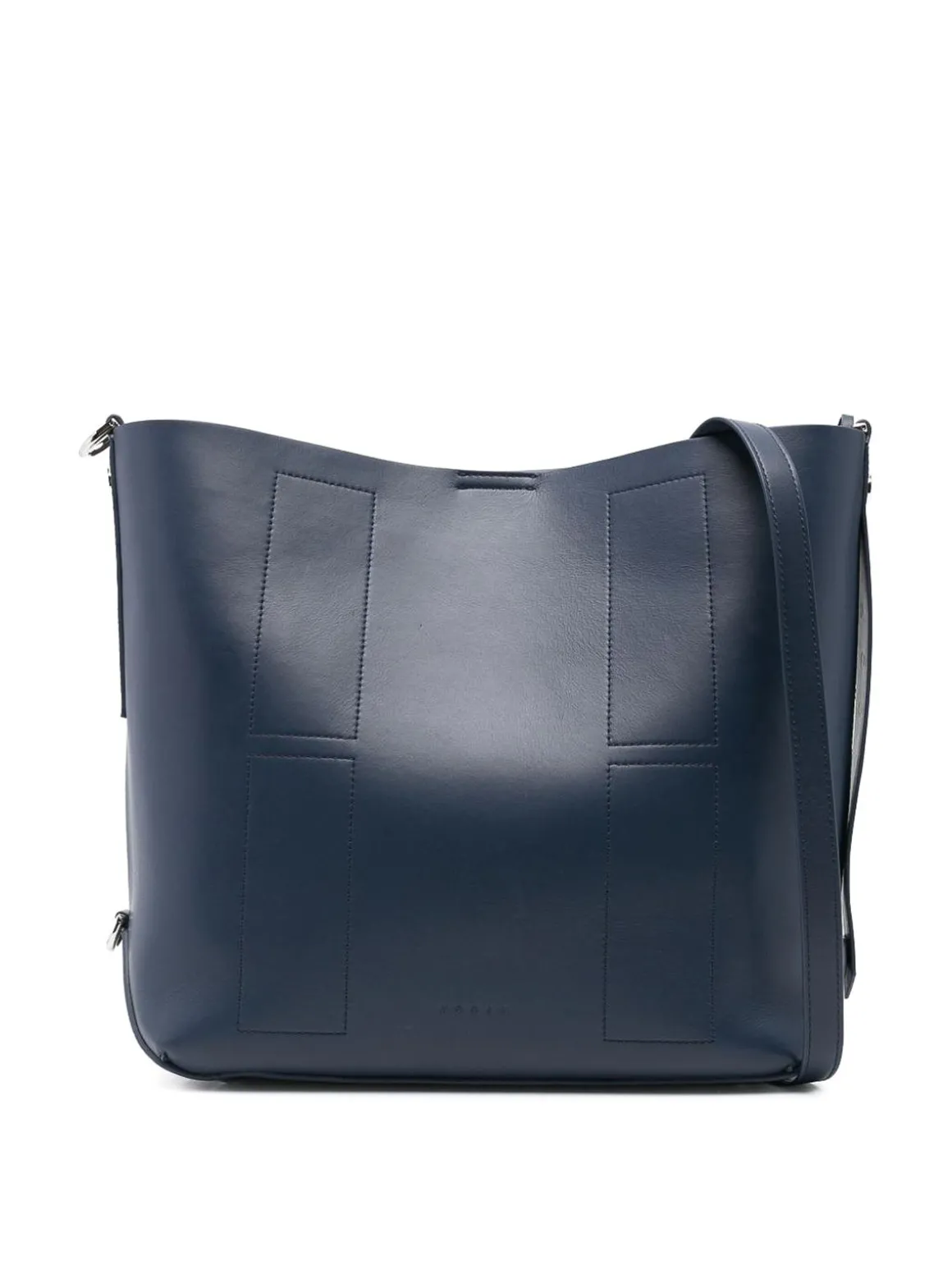 Borsa a tracolla in pelle blu