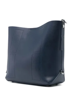Borsa a tracolla in pelle blu