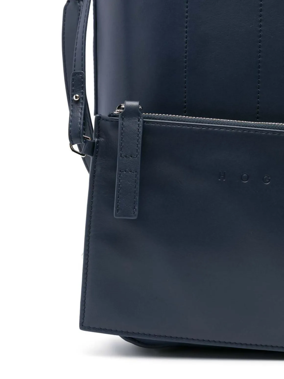 Borsa a tracolla in pelle blu