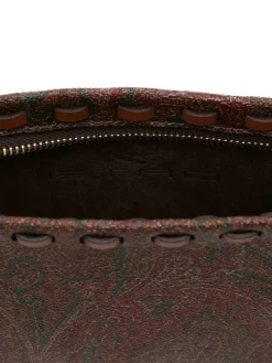Borsa a tracolla in pelle di vitello marrone