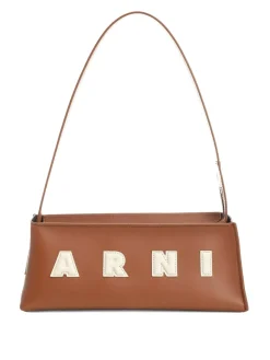 Borsa a tracolla in pelle marrone