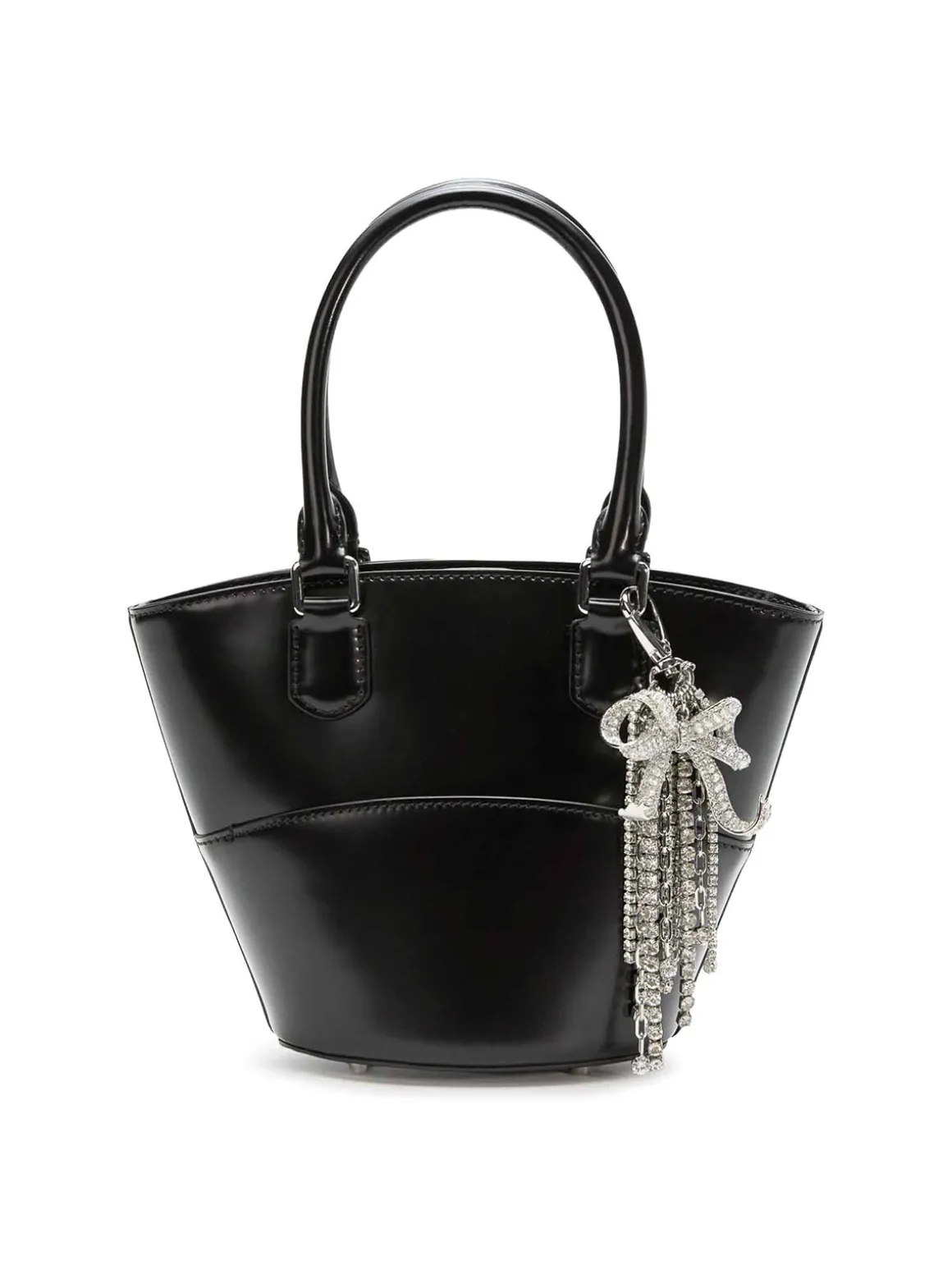 Borsa A Tracolla In Pelle Con Charms