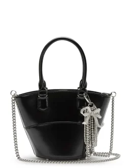 Borsa A Tracolla In Pelle Con Charms