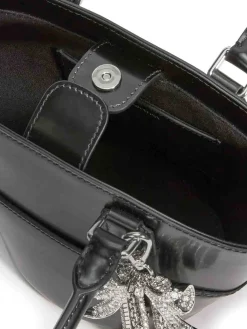 Borsa A Tracolla In Pelle Con Charms