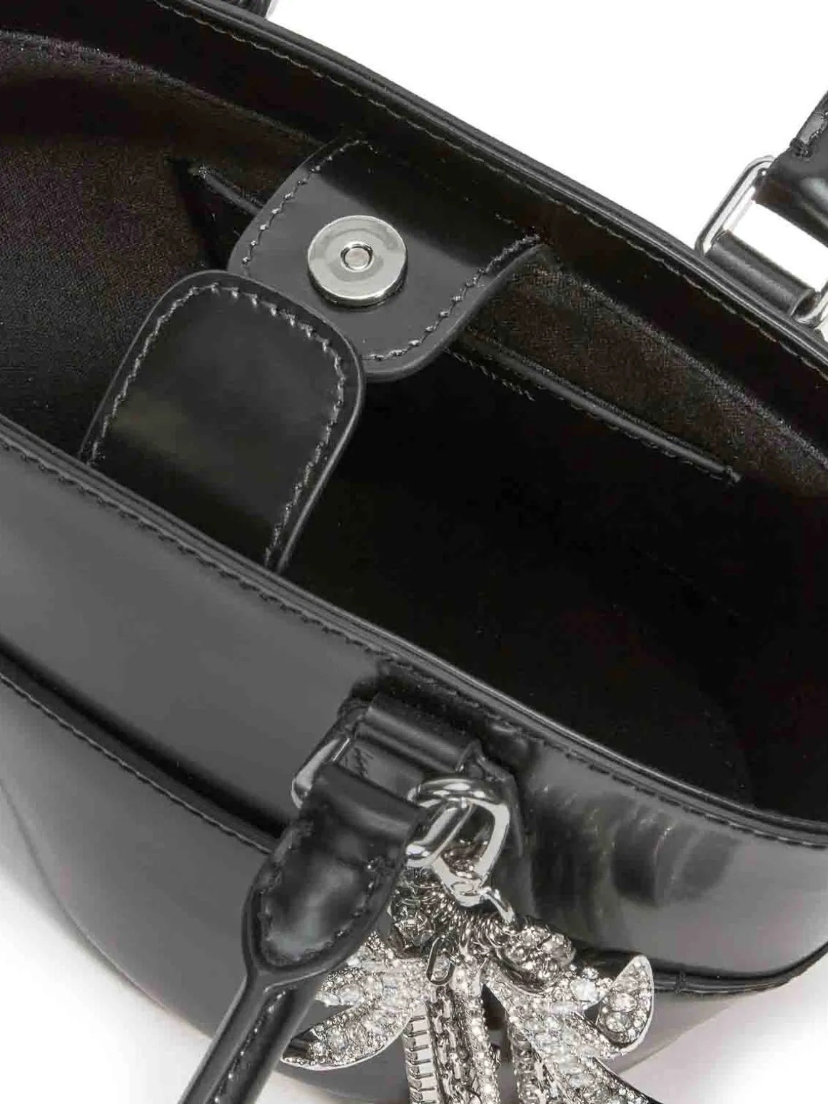 Borsa A Tracolla In Pelle Con Charms