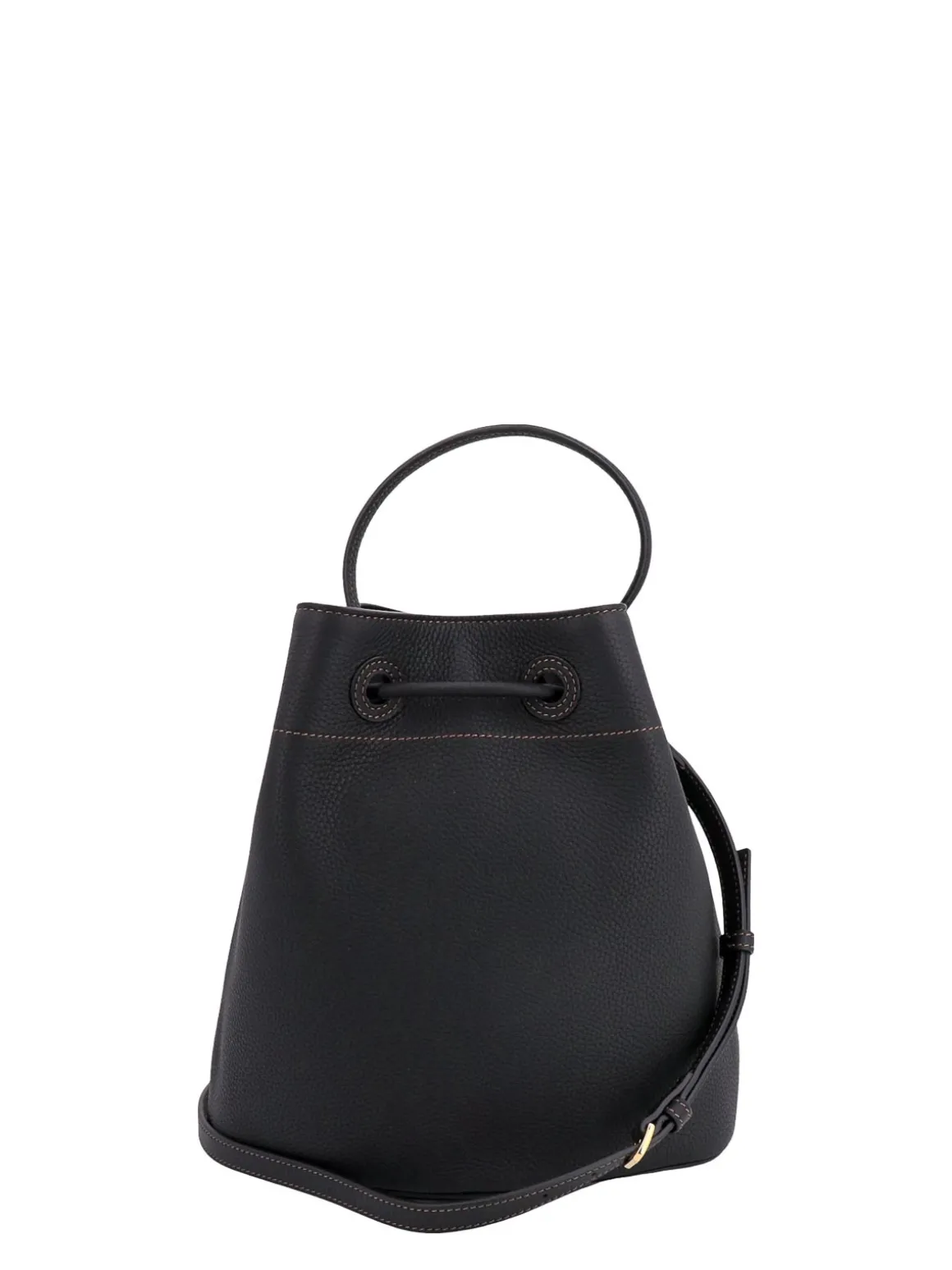 Borsa a tracolla in pelle con motivo tartan