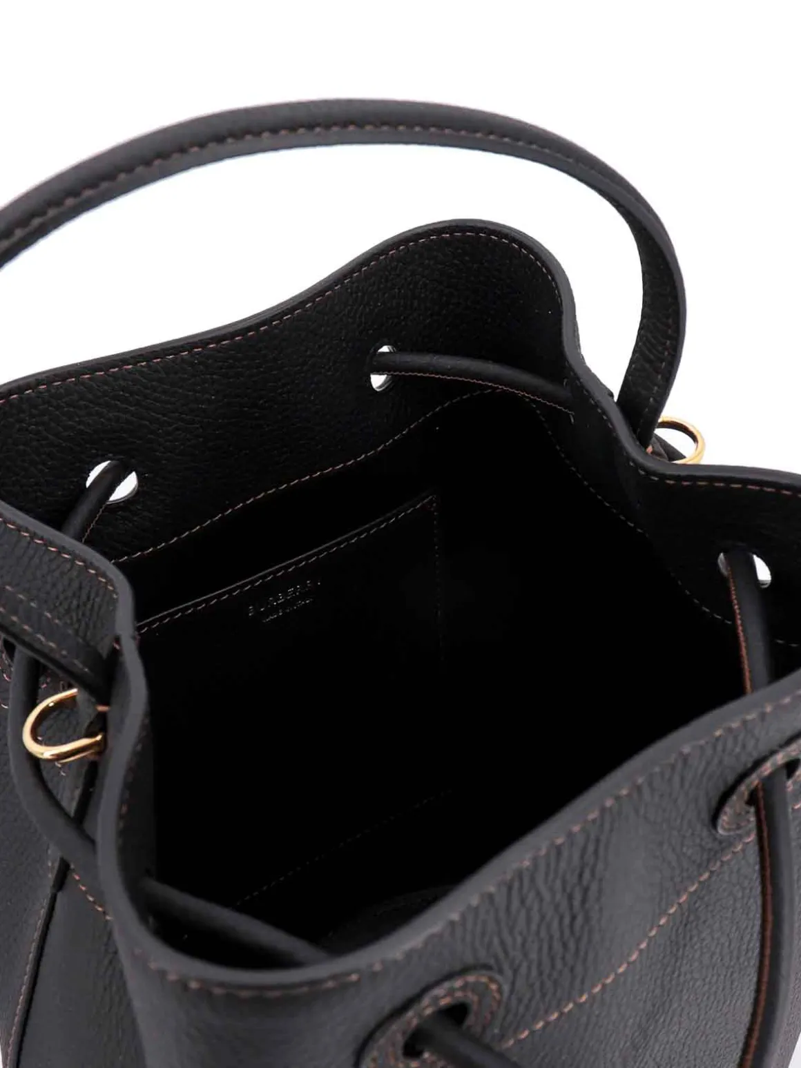 Borsa a tracolla in pelle con motivo tartan