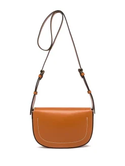 Borsa A Tracolla Isa In Pelle Con Flap