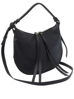 Borsa a tracolla marrone naturale