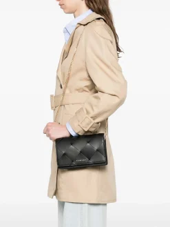 Borsa a traversa di vitello nero