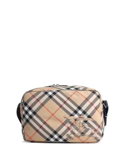 Borsa Check Camera Beige Misto Poliestere
