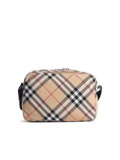 Borsa Check Camera Beige Misto Poliestere