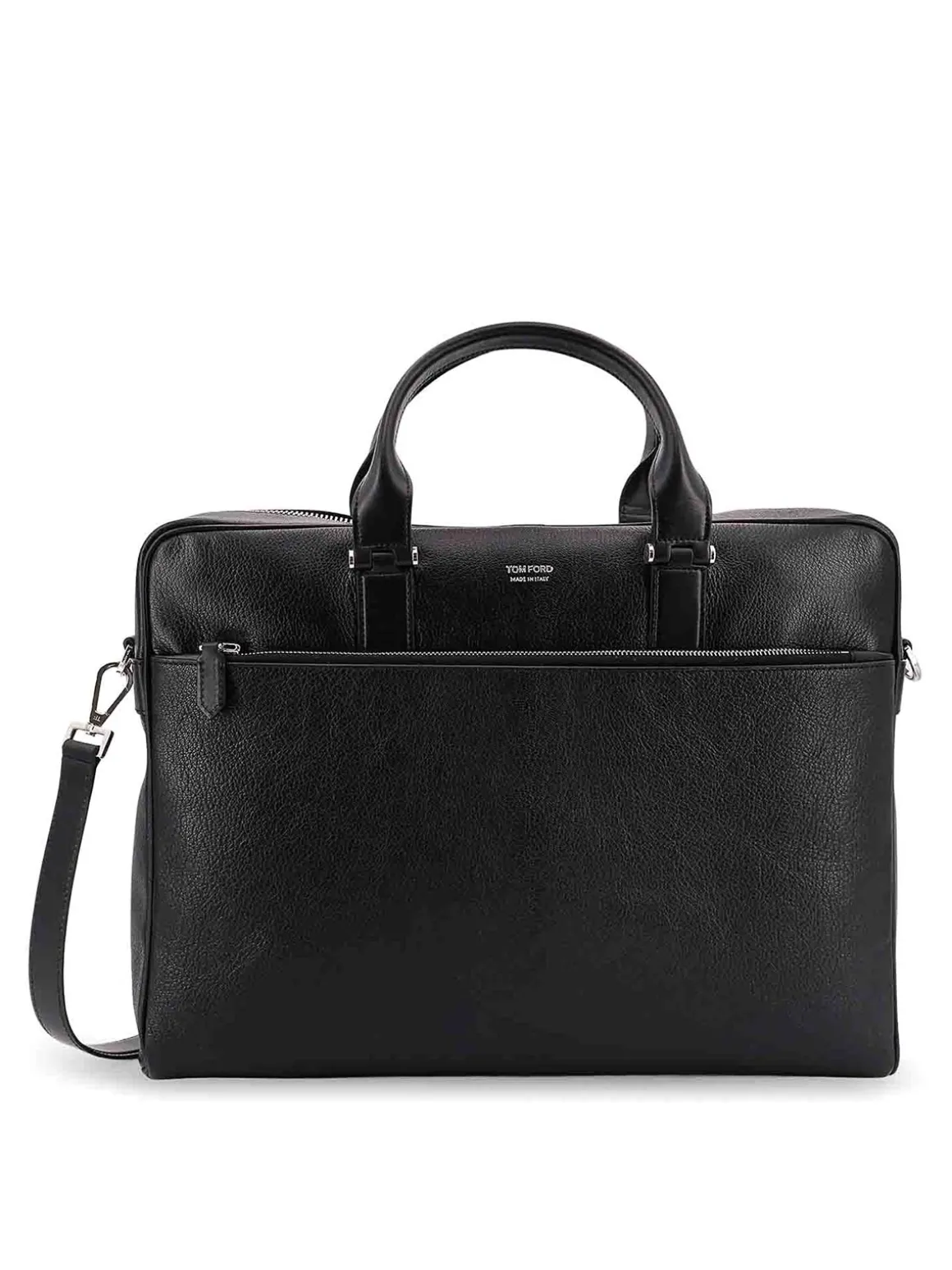 Borsa Da Lavoro In Pelle Con Logo