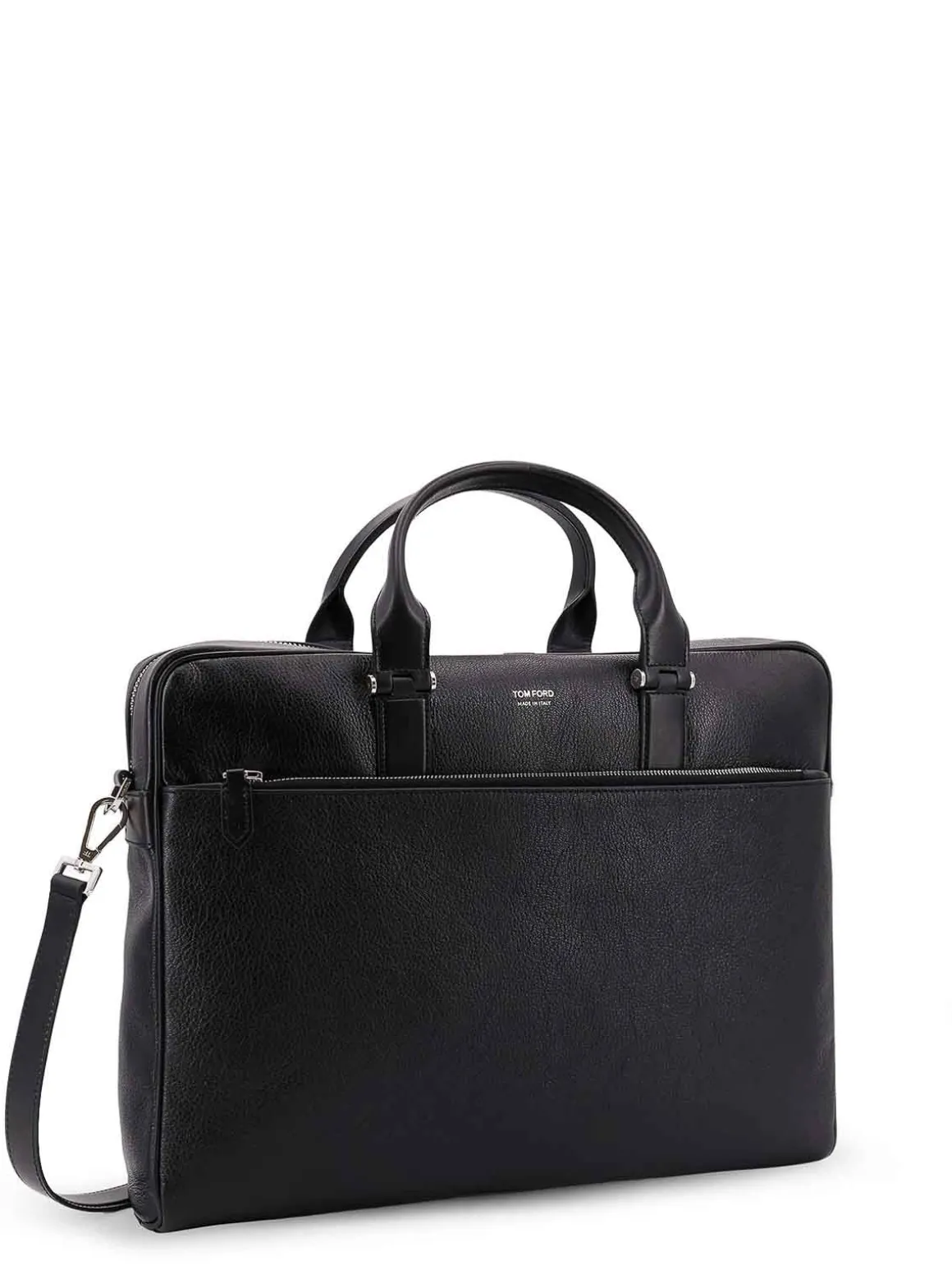 Borsa Da Lavoro In Pelle Con Logo