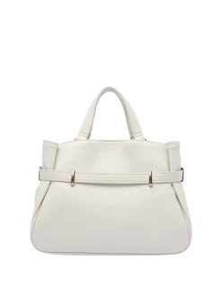 Borsa del logo bianco