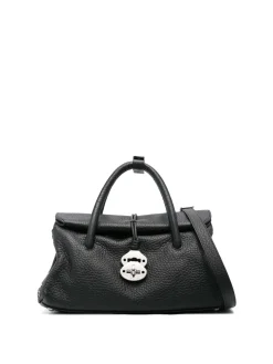 Borsa di dotta di centauro in pelle nera