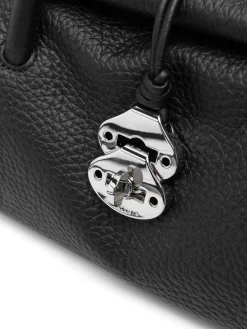 Borsa di dotta di centauro in pelle nera