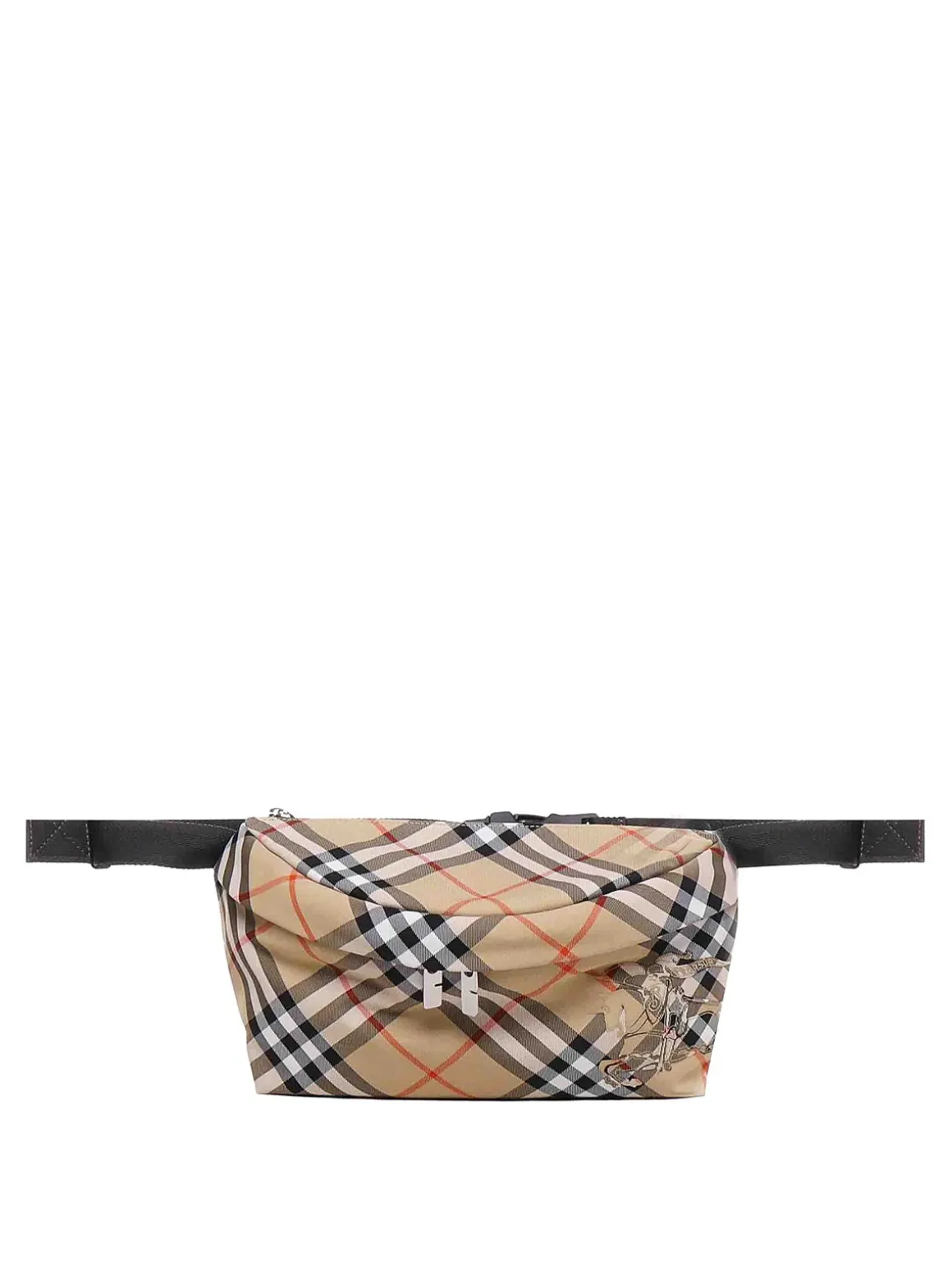 Borsa in nylon con motivo check vintage