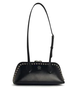 Borsa in pelle nera pralina