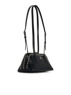 Borsa in pelle nera pralina