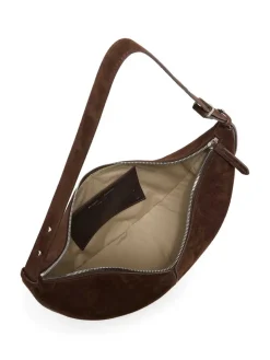 Borsa in pelle scamosciata
