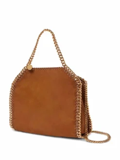Borsa in pelle scamosciata di mini falabella