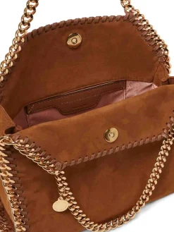 Borsa in pelle scamosciata di mini falabella