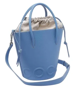 Borsa maxi azzurra maxi myrtha