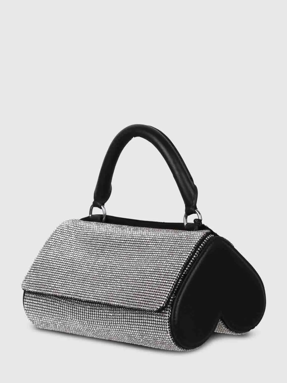 Borsa mini white crush con decorazione