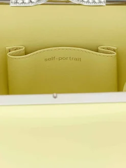 Borsa per sacchetto di pelle gialla