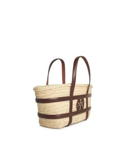 Borsa per secchio Ella in paglia beige
