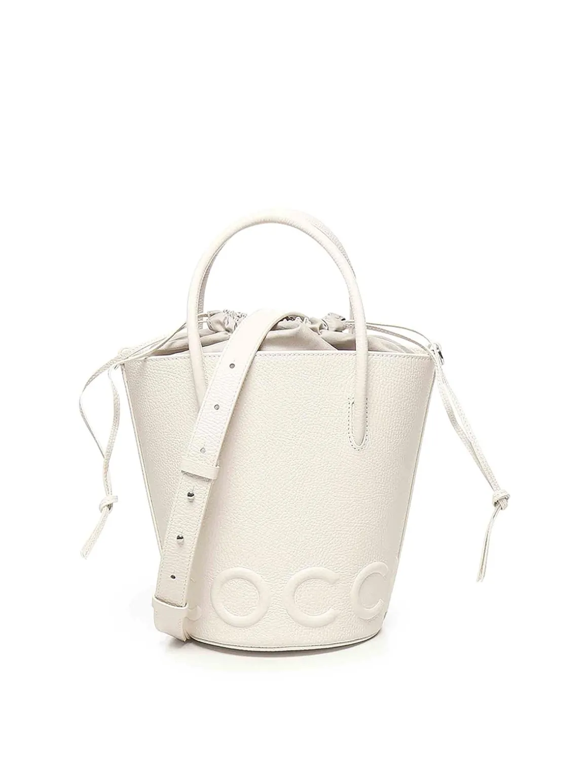 Borsa per secchio in pelle granata mirtha