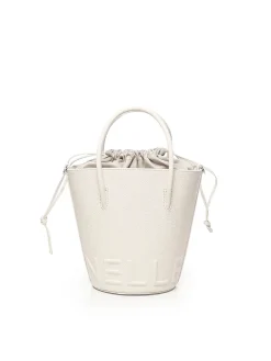 Borsa per secchio in pelle granata mirtha