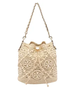 Borsa per secchio T-monogramma naturale