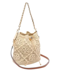 Borsa per secchio T-monogramma naturale