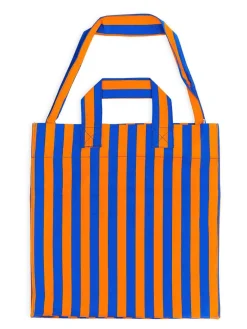 Borsa Shopper Con Motivo A Righe