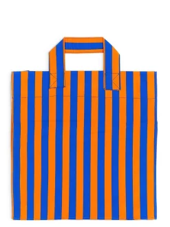 Borsa Shopper Con Motivo A Righe