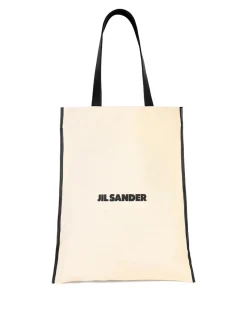 Borsa shopping in tela beige