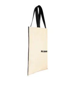 Borsa shopping in tela beige