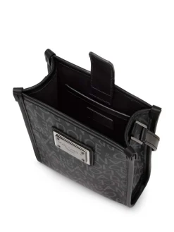 Borsa tote con logo all-over