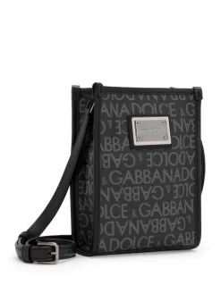 Borsa tote con logo all-over