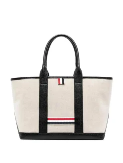 Borsa tote con righe RWB