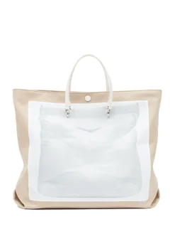 Borsa tote glam slam con stampa trompe loeil